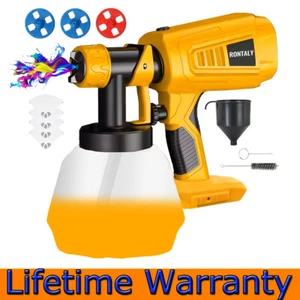 Spray Gun Cordless Fence Wall Paint Sprayer Electric HVLP For DeWalt 18V XR Set - Picture 1 of 12