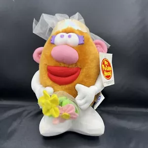 NOS Vintage Mrs. potato head Bride Plush 1998 Stuffed Animal Toy Flowers Veil - Picture 1 of 8
