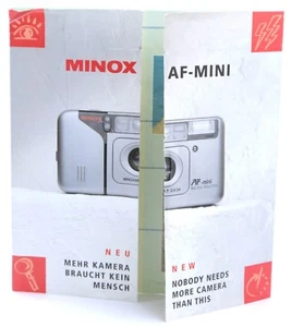 Minox AF Mini Compact Camera Fold Out Leaflet / Promotional Material  - Picture 1 of 3