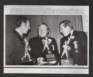 1973 Press Photo, BEST OF THE DECADE, Bart Starr, Sonny Jurgensen, Johnny Unitas - Picture 1 of 2