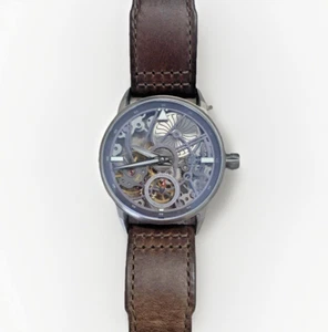 Zelos Skyraider 37/50 Titanium Skeleton Watch Manual Wind + Box & Docs - Picture 1 of 6