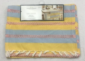 Threshold Table Runner 14" x 72" Multi-Color for Dinning Room Entryway Cotton - Picture 1 of 4