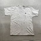 Timberland Shirt Adult Medium Gray Graphic Short Sleeve Mens 43342