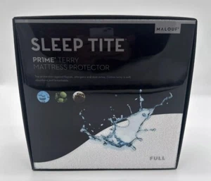 MALOUF Sleep Tite Full Size Prime Terry Proteggi Materasso 100% Antiliquidi - Foto 1 di 4