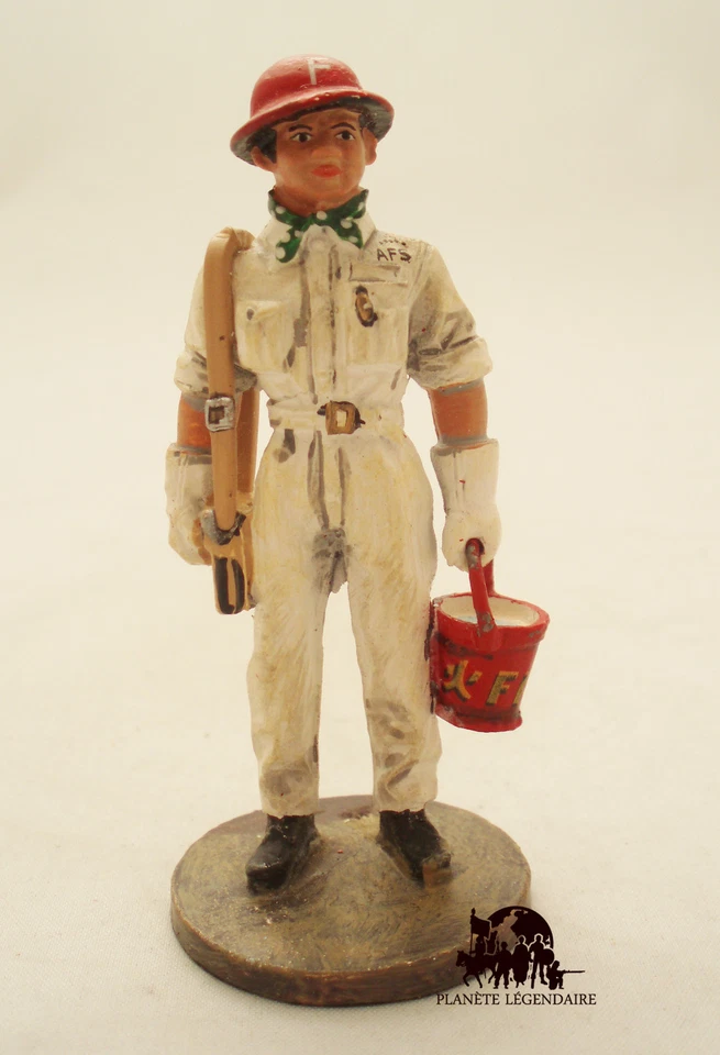Figurine Del Prado plomb Pompier Auxiliaire Singapour 1941 Figure - Photo 1/1