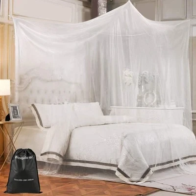 Moskitonetz Doppelbett XXL 220x200cm Mückennetz Insektenschutz - Bild 1 von 4