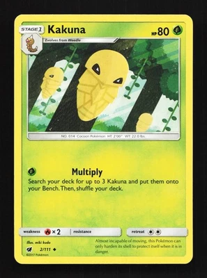 Kakuna 2/111 LP Crimson Invasion English Pokemon Card TCG - Image 1 of 4