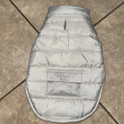 Chaqueta acolchada Top-Paw Dog talla pequeña gris nueva sin etiquetas Foto 1 de 4