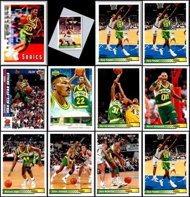 Lote de cartas Upper Deck Seattle SuperSonics (16) 1992 - edición limitada - gema rara Foto 1 de 4