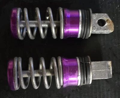 uxcell 1 Par 8mm Aluminio Aolly Moto Juego Trasero Reposapiés... Foto 1 de 4