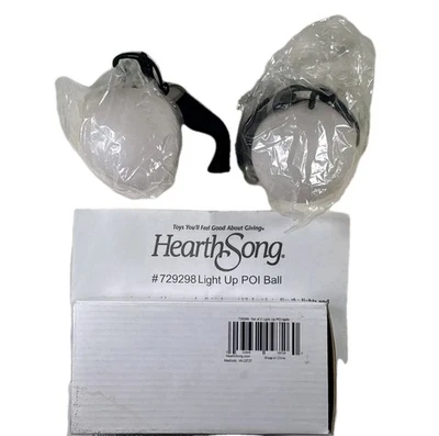 *Paar* LED Poikugeln mehrfarbig Leuchtball Bauchtanz Party Festival - Bild 1 von 4