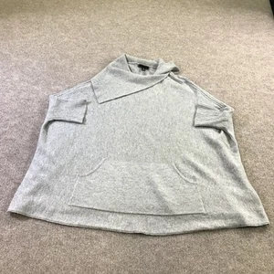 AQUA Cashmere Sweater Womens Small Short Sleeve Asymmetrical Pullover Pocket - Picture 1 of 11