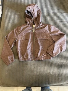 Girls Michael Kors Hooded Jacket Brown Medium - Picture 1 of 10
