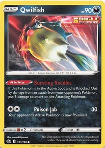 Qwilfish Common Normal SWSH06: Chilling Reign 101/198 NM - Picture 1 of 2