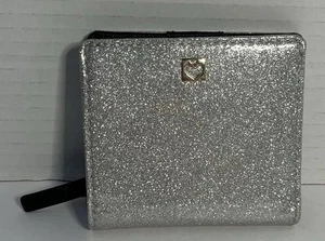 Kate Spade Silber Glitzer Kreditkartenetui Doppelfaltung Geldbörse - Bild 1 von 9