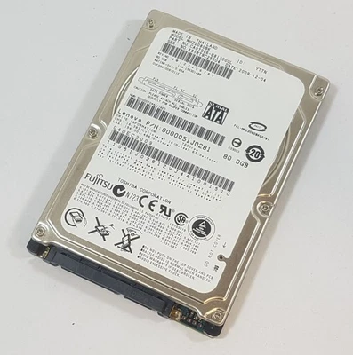 80GB 2,5" SATA Notebook Festplatte Fujitsu MHZ2080BK Vintage - Bild 1 von 3