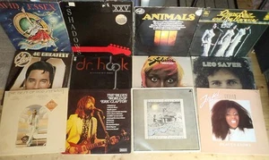Job lot 52 LPs Rock Pop Soul Clapton/Rod/Animals/Leo/Elvis/Dr Hook. ALL Pictured - Picture 1 of 5