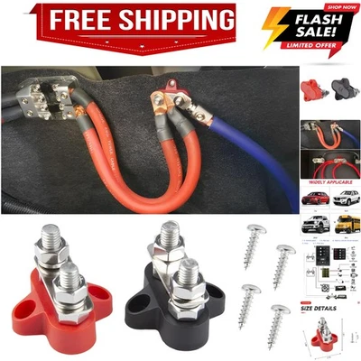 2PCS Battery Junction Block, 5/16" Insulated Power and Ground Battery Junctio... - Image 1 of 4