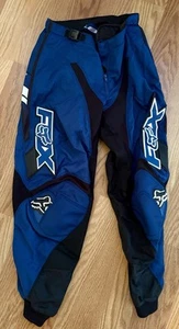 Vintage Fox Racing Pants Blue Size 30 Racing Motocross BMX ATV 180 - Picture 1 of 5