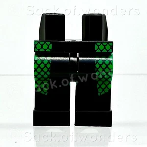 LEGO Parte Minifiguras Verde Negro Escala Pantalones Pierna Pies Merman Aquaman Medias - Imagen 1 de 2