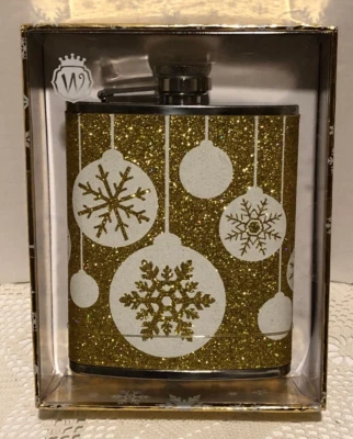 SELLADO Diseños de Ojos Salvajes - Frasco de Cadera 7oz - Adornos de Copo de Nieve de Navidad Foto 1 de 2