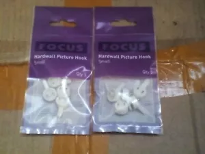 10 x Strong 15 mm Hard Wall Picture Hooks Frame Hanging Hooks Nail Fixing - Picture 1 of 4