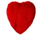 Women Sweet Red Heart-Shaped Faux Fur Cape Cloak Warm Jacket Coat Size S-3XL
