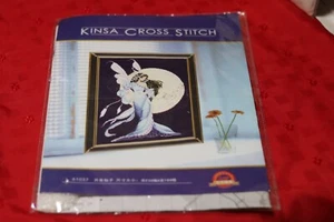 Kinsa - Arte de ocio - Kit de punto de cruz - Hada y luna - Raro - NUEVO - Imagen 1 de 3