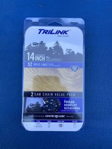 Paquete de 2 cadenas de sierra Trilink S52 CL cadena de 14" para artesano/eco/poulan/homelita - Imagen 1 de 4