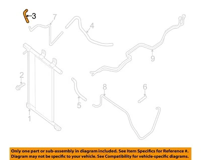 Manguera de aceite refrigerador de aceite de transmisión de refrigeración Nissan OEM 12-21 NV1500 216341PD0B Foto 1 de 2