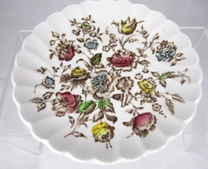 Vintage Johnson Brothers "Staffordshire Bouquet" ironstone Saucer Floral Replace - Picture 1 of 2