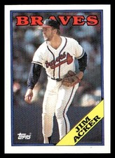 1988 Topps #678 Jim Acker Atlanta Braves Baseball card