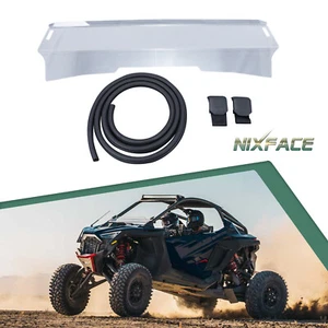 NIXFACE Half Windshield for Polaris RZR Pro R 4 / Turbo R 2022-2024 with Clips - Picture 1 of 16