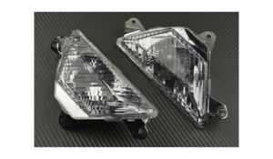Pair of Clear AVDB Front Turn Signals indicators KAWASAKI ZX6R ZX-6R 2019-2020 - Picture 1 of 2