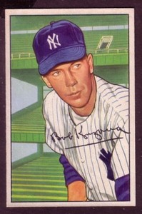 1952 BOWMAN BOB KUZAVA CARD NO:233 NEAR MINT CONDITION