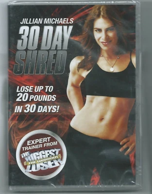 Jillian Michaels 30 Day Shred DVD 2007 Work Out Rated E Fitness 60 Minute Sealed - Image 1 of 4