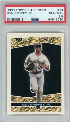 1993 Topps Black Gold Ken Griffey Jr PSA 8.5 NM+ Hall of Fame #33 Mariners SP - Image 1 of 3