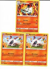Lot 3 Cartes Pokemon - PYRAX PV 130 Rare (024/198) + ss Evolution 