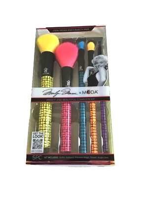 Marilyn Monroe x MŌDA® Bright and Beautiful Complete 5 Brushes Kit New In Box - Image 1 of 2