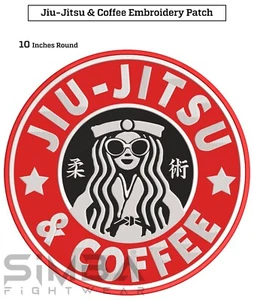 Girl Jiujitsu BJJ Embroidery Patches BJJ Gi Patches Grapplers BJJ Club Patches - Picture 1 of 4