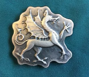 4oz YPS "Dragon" 999 Feinsilberbarren von Yeager's Poured Silver mit Patina Finish - Bild 1 von 2