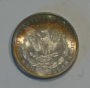 1886 Morgan Silver Dollar - GREAT TONING reverse- free shipping - Picture 1 of 6