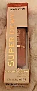 Revolution Super Dewy Liquid Blush In Flushing For You Coral Pink Full Size New - Picture 1 of 2