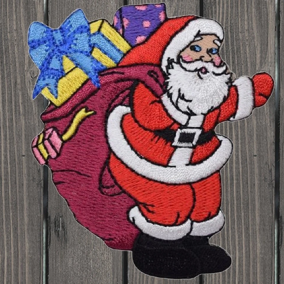 Santa Claus Embroidered Patch — Iron On - Image 1 of 1