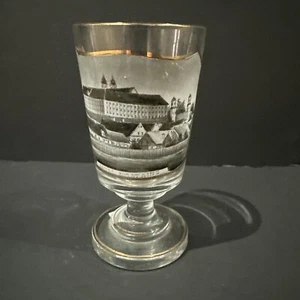 Antike deutsche "Gruss Aus Stainz" Glas Tasse - Bild 1 von 7