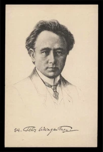 cartolina d'epoca FELIX VON WEINGARTNER - Foto 1 di 1