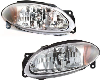  Driver and Passenger Side Headlight For Ford Escort 1998-2003 - Image 1 of 4