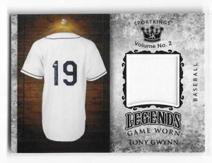 2021 Sportkings Volume 2 Tony Gwynn juego usado leyendas recuerdos reliquia LSM-21 - Imagen 1 de 1