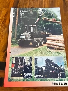 TBM Rückezüge 81/10 Forsttraktoren Schlepper Traktor Prospekt 60 - Bild 1 von 1