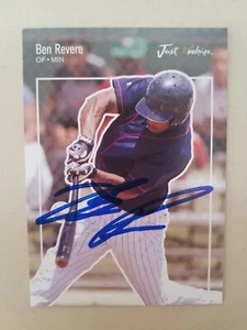 Ben Revere Signed Autographed Rookie RC Minor League Twins Phillies Blue Jays VG - Picture 1 of 2